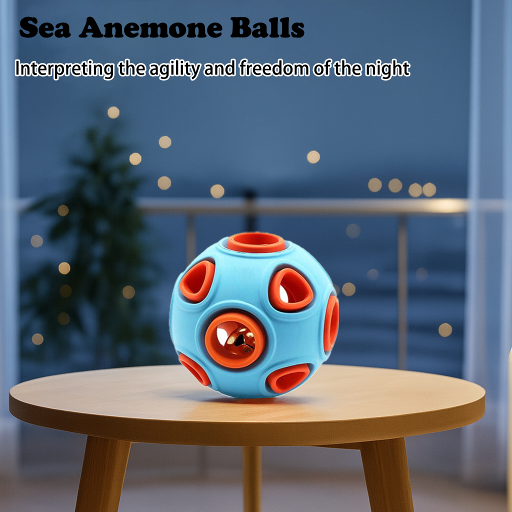 Balle en caoutchouc pour chien avec son Bell