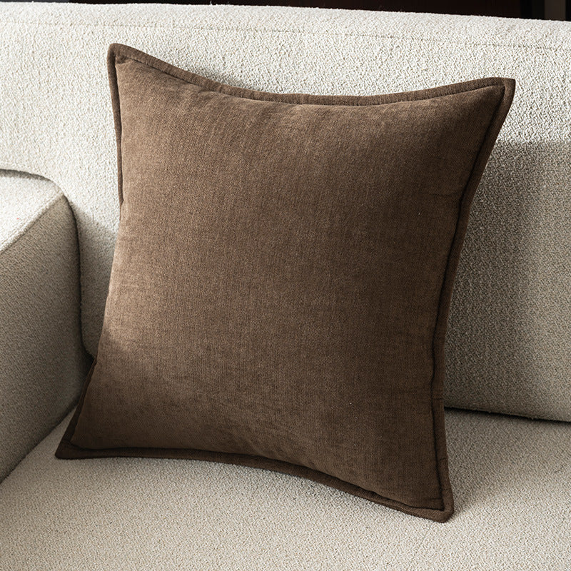 Haut-de-gamme Chenille Oreiller Salon Canapé Coussin en peluche tissu Bolster