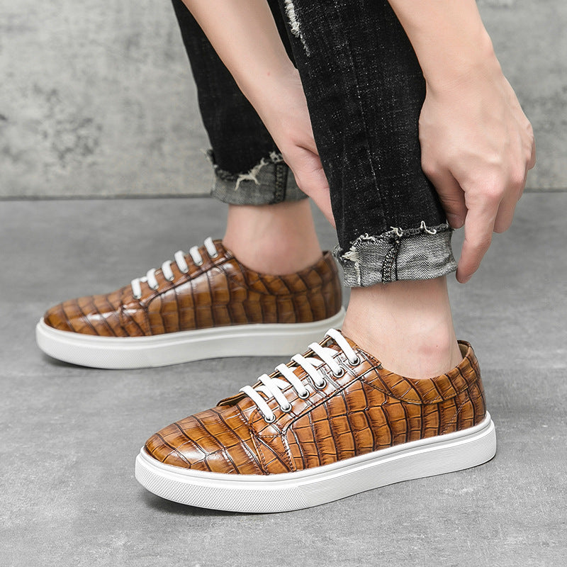 Plus-size Lace-up British-style Personalized Casual Mens Sneakers