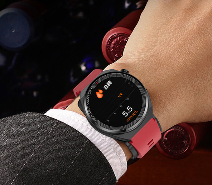 Bracelet intelligent Pression artérielle Fréquence cardiaque Sang Glucose Uric Acid Sang Lipid Corps Temperat