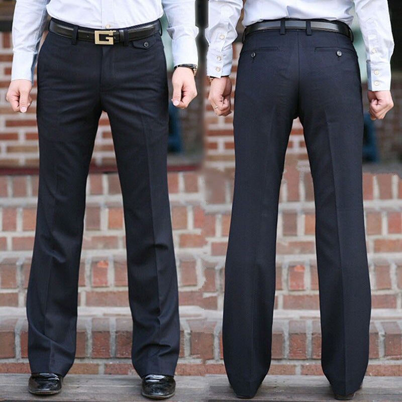 Pantalons de robe à jambes larges pour hommes