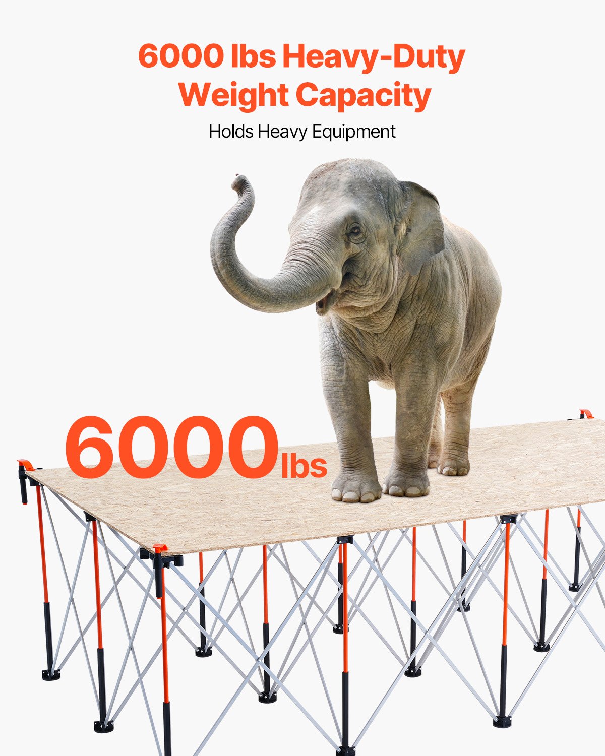 Support de travail pliable portatif 8.05 X 4.13ft Support de travail collapsible 6000lbs Capacité