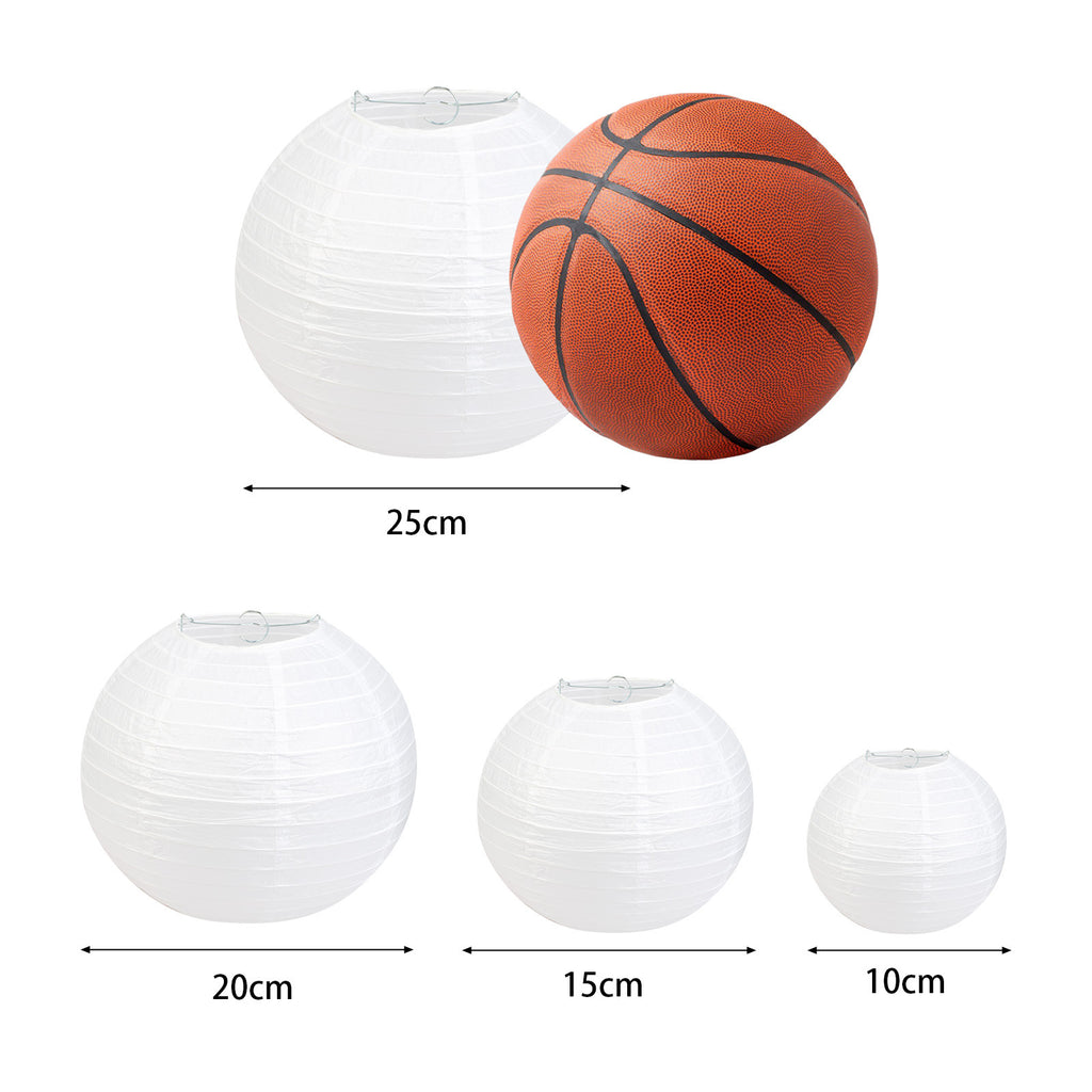 16 Lanternes de papier à suspension blanche pour décorer la pièce - Design élégant