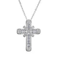 Collier de croix Zircon