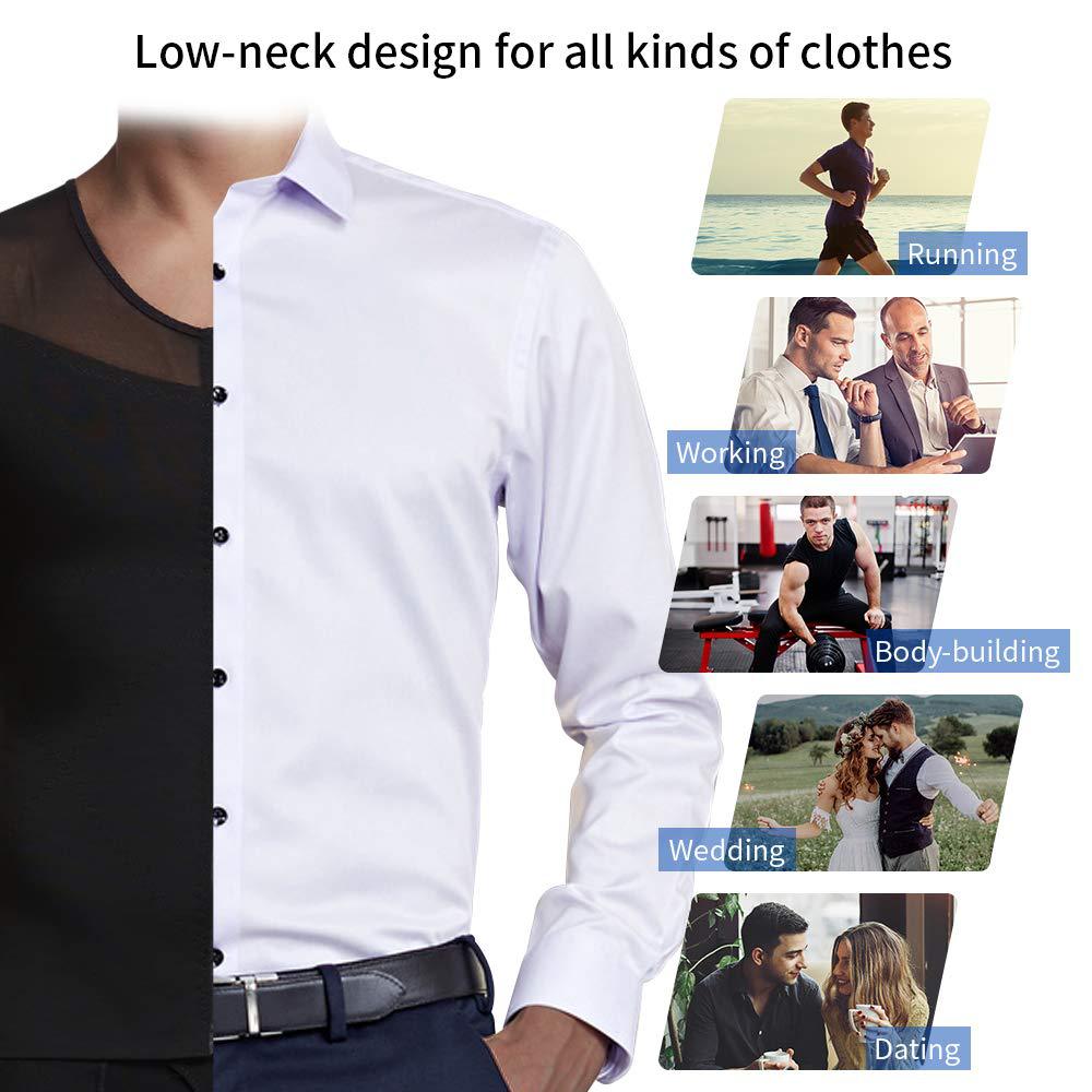 Men's Breathable Mesh Elastic Abdominal Zipper Slim Fit Abdominal Vest Shapewear