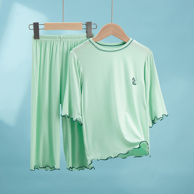 Vêtements de maison à manches courtes pour les filles