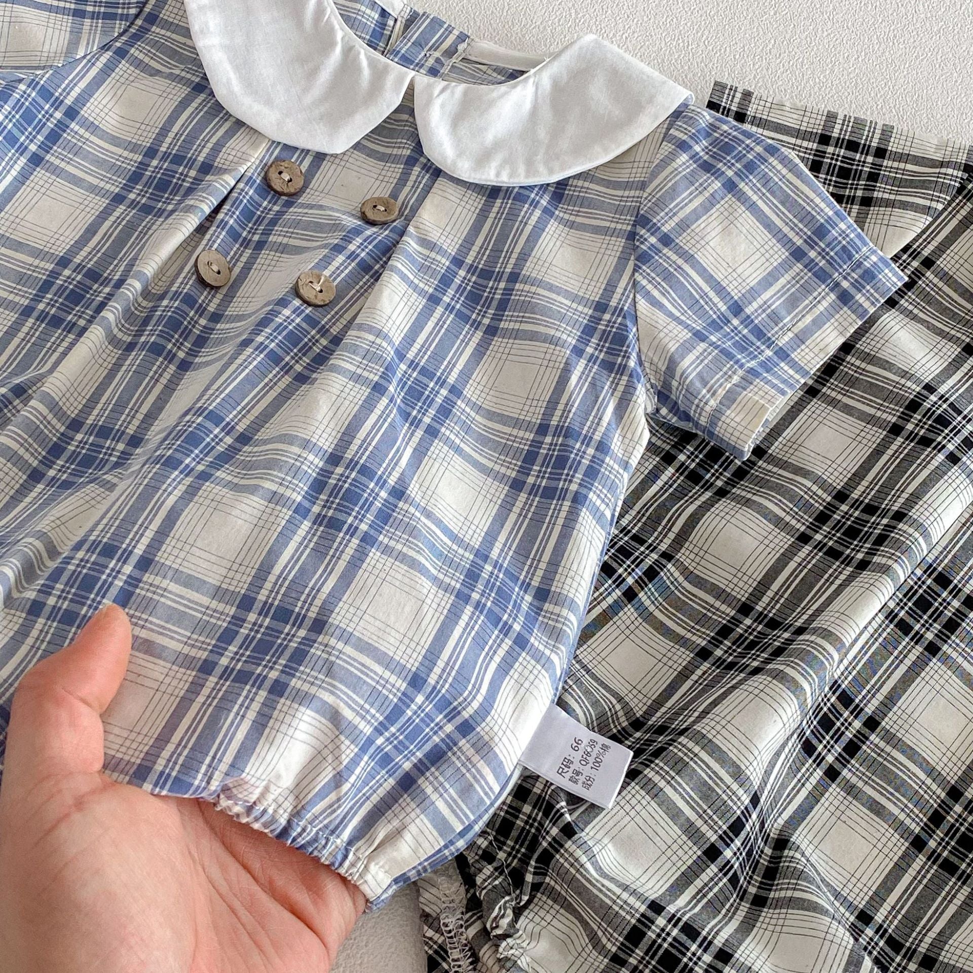 Bébé Onesie Rompeur à manches courtes Crawling costume avec un hood tendance