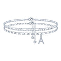 Pendentif anglais en zircon avec chaîne NK