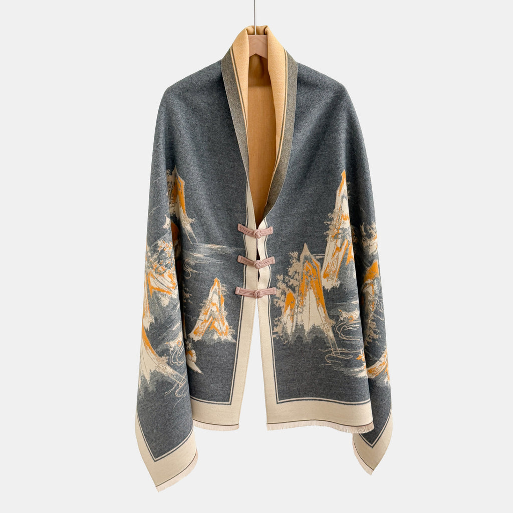 Vêtements de dessus de noeud vintage Jacquard Châl