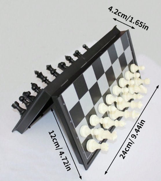 Échecs pliants-Noir et Blanc-250 * 250mm-1