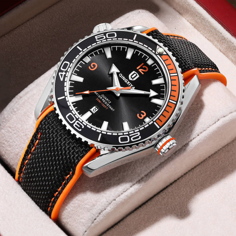 Sports Quartz Montres hommes silicone strap calendrier imperméable mode