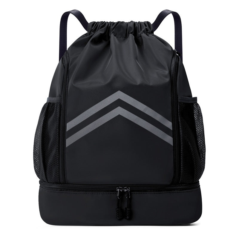 Sac à cordons de serrage homme avec sac à dos réfléchissant pour le sport