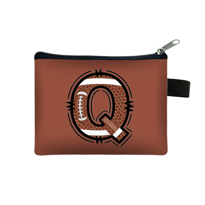 Creative Baseball Themed Lettre Coin Purse