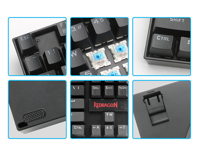 Monochrome Lumineux Câble mécanique E-sports jeu vert Axis clavier