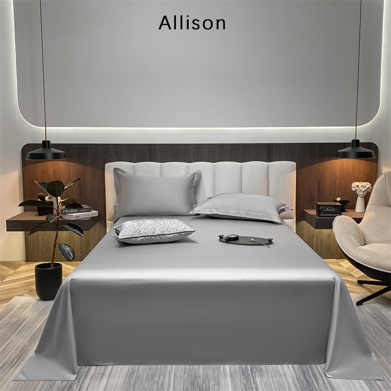 Feuille de lit en coton pur coton monocolore