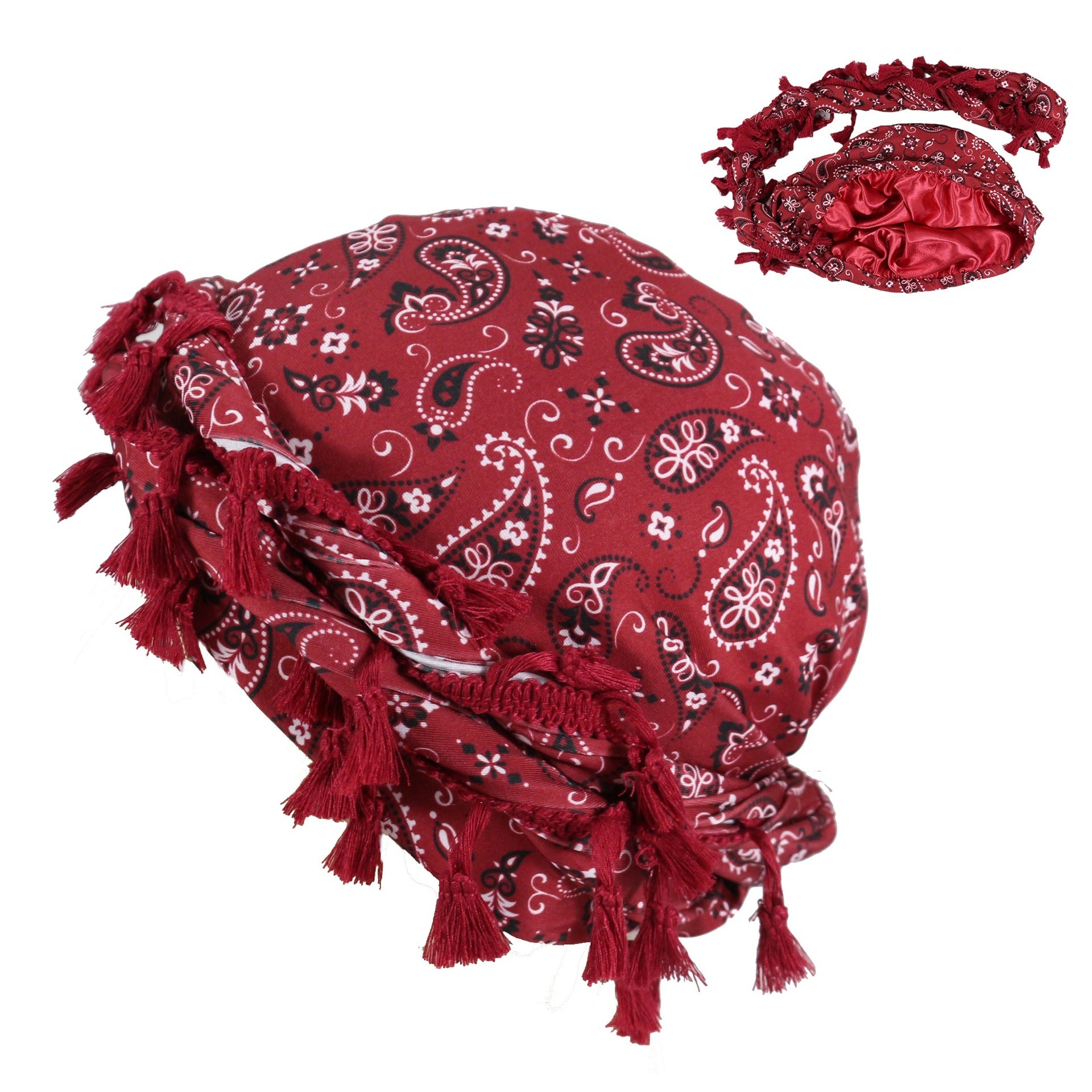 Sports de plein air Paisley Turban Hat Cashew Flower Print Turban Hip-hop Hip-hop Twist