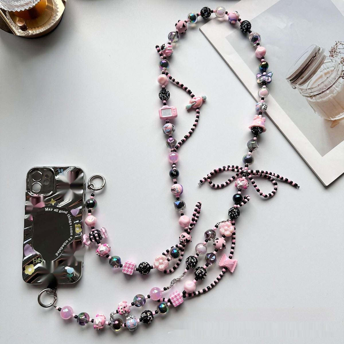Painted Pearls Phone Cross-body Chains