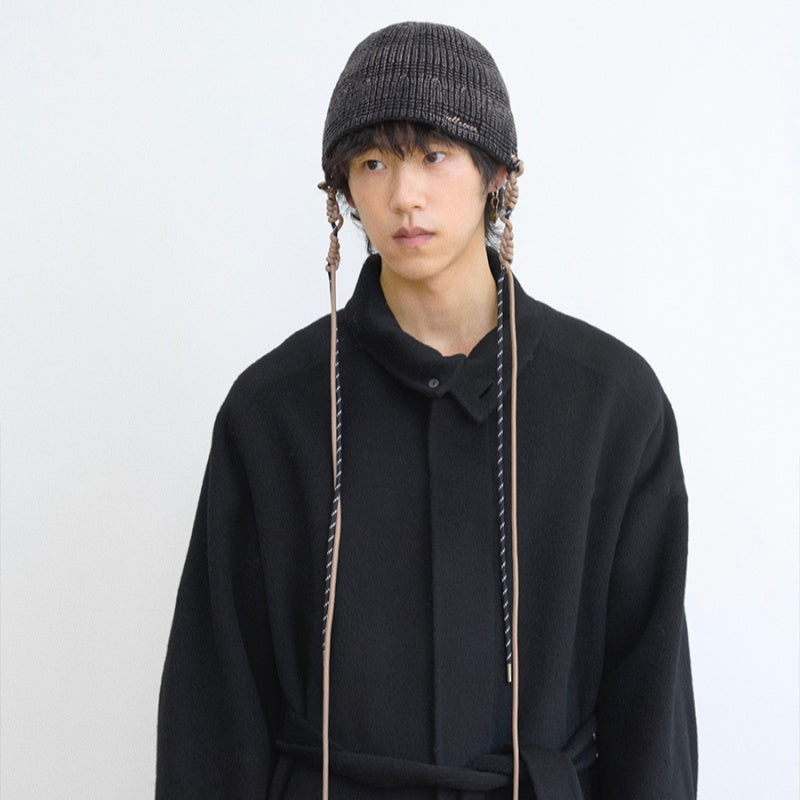 Chapeau casual et élégant Knit Fisherman qui aplatit le visage en le rendant plus petit