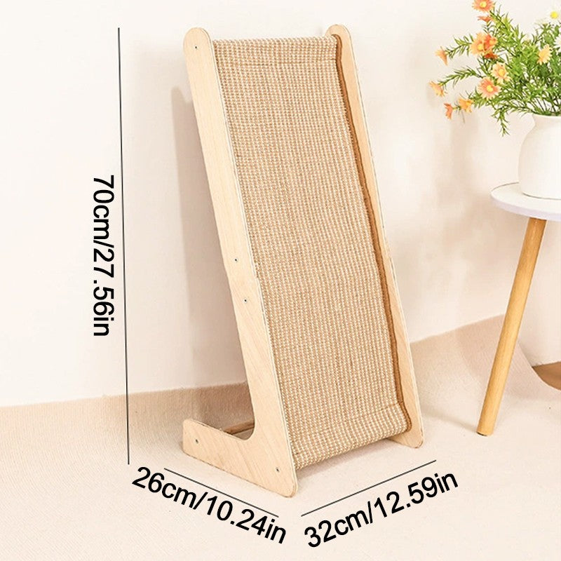 Double-usage Sisal Cat Scratcher Grand Cat Scratcher L Forme Gratte Pad pour chats Q