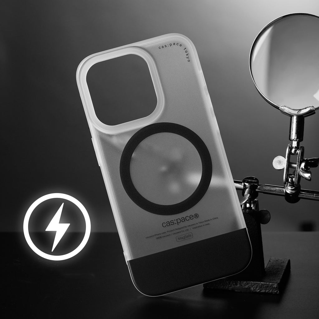 Noir Anneau magnétique Charge Magsafe Cas de téléphone approprié