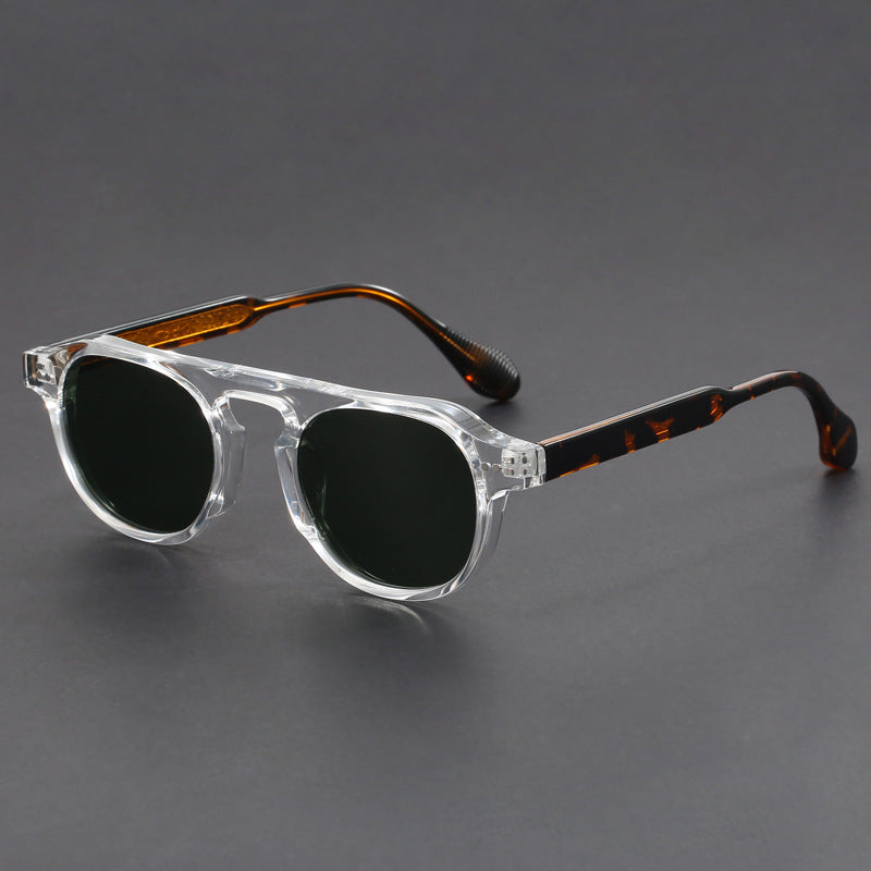 Polarized Vintage avec de grandes jantes UV Protection TR Lunettes de soleil
