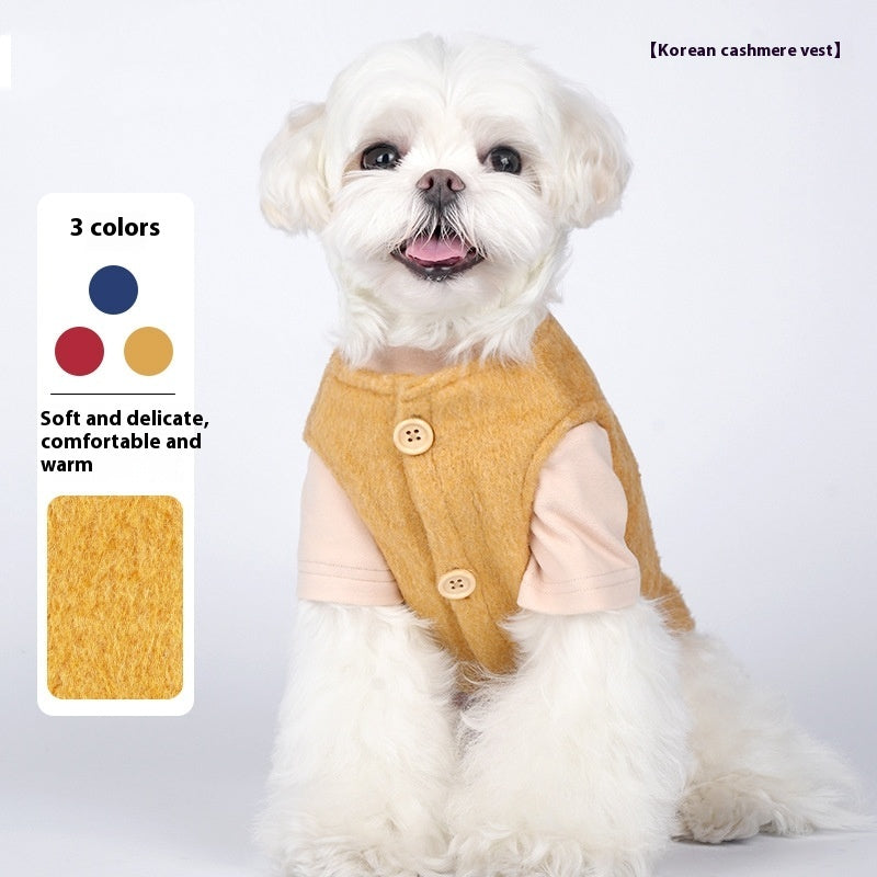 Vêtements pour animaux de compagnie Automne et hiver Petit chien Coton Coréen cachemire