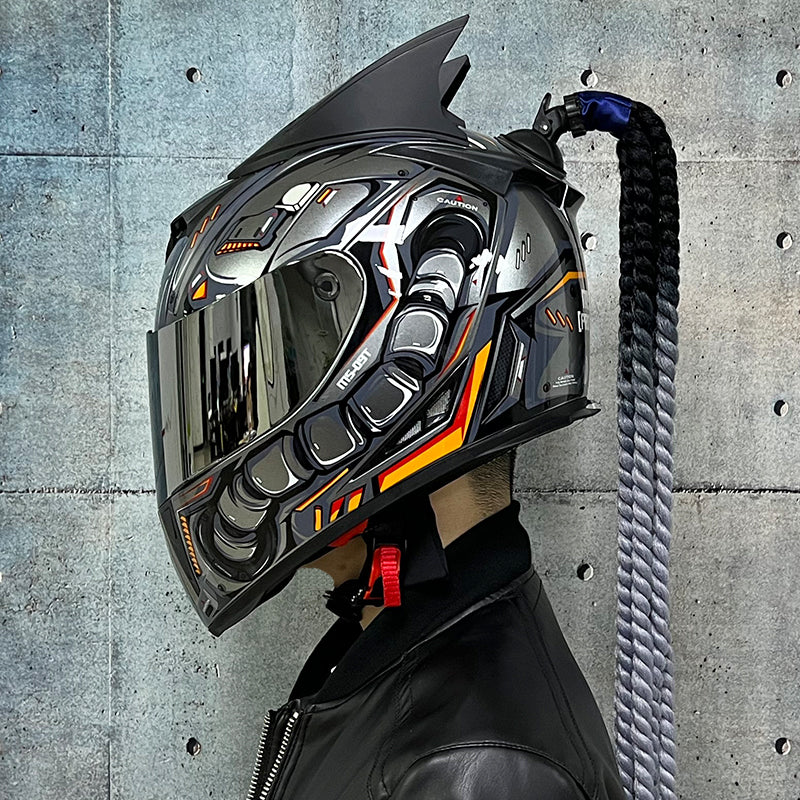 Casques de moto en cuir de couple