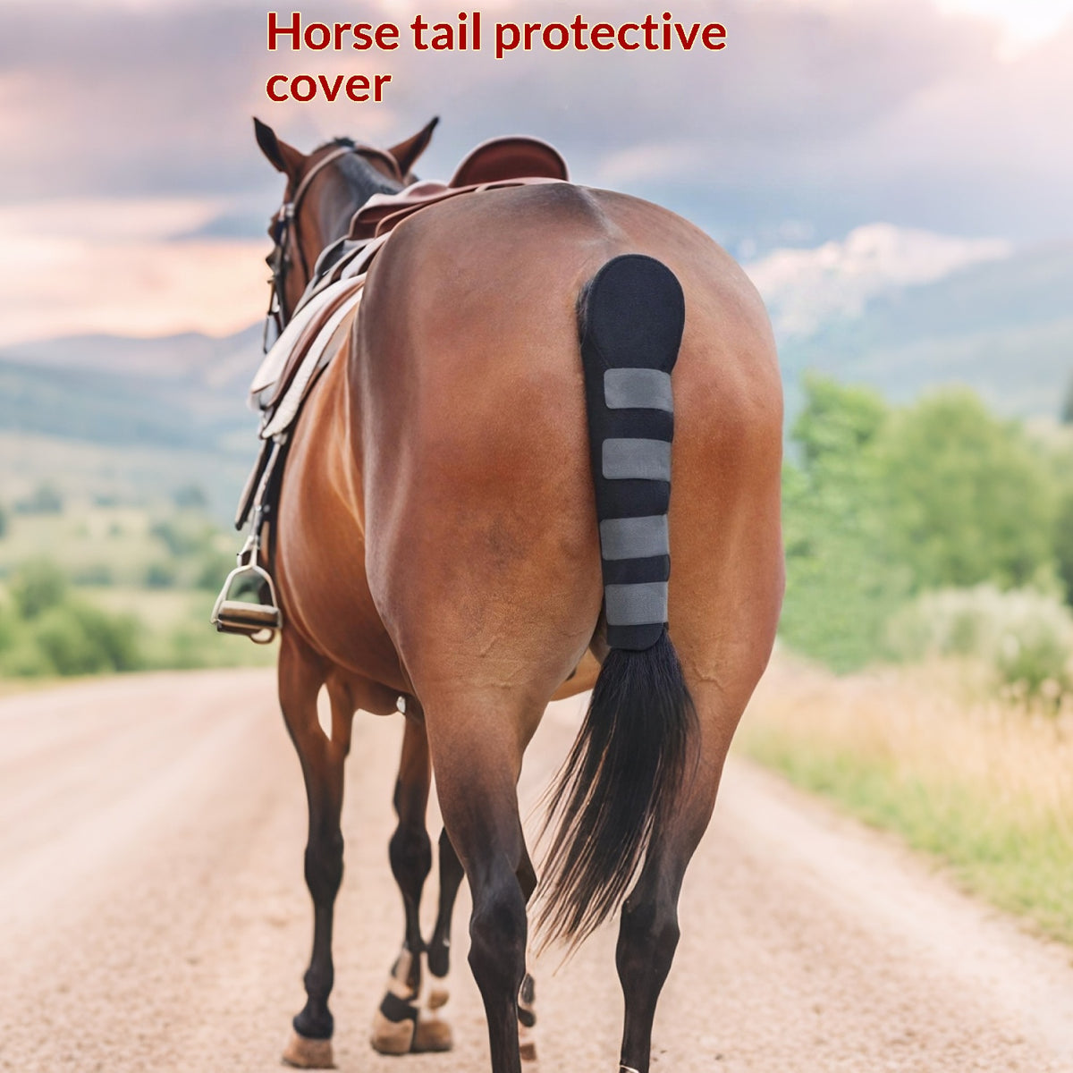 Couverture protectrice de la queue de cheval pour prévenir les piqûres de moustiques