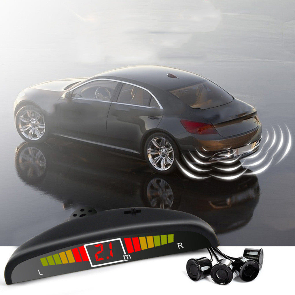 Voiture LED Crescent Buzzer Capteur de stationnement 4 sondes