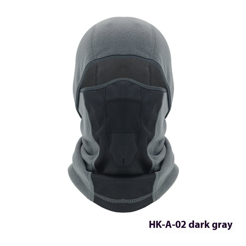 Masque de vélo d'hiver Hotte de moto chaude en plein air Ski coupe-vent