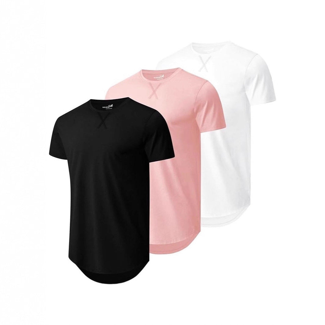 T-shirt d'été manches longues manches longues en coton Top