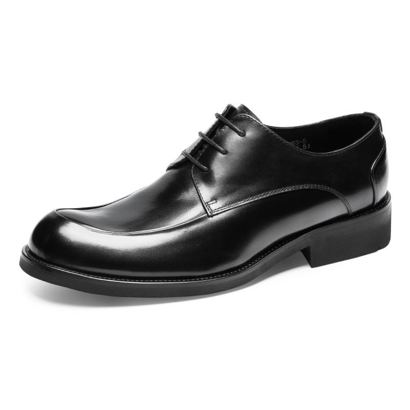 Chaussures en cuir véritable respirant pour hommes d'affaires