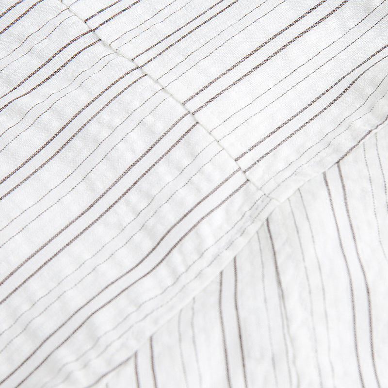 Veste pour vêtements de travail Lapel à rayures rétro