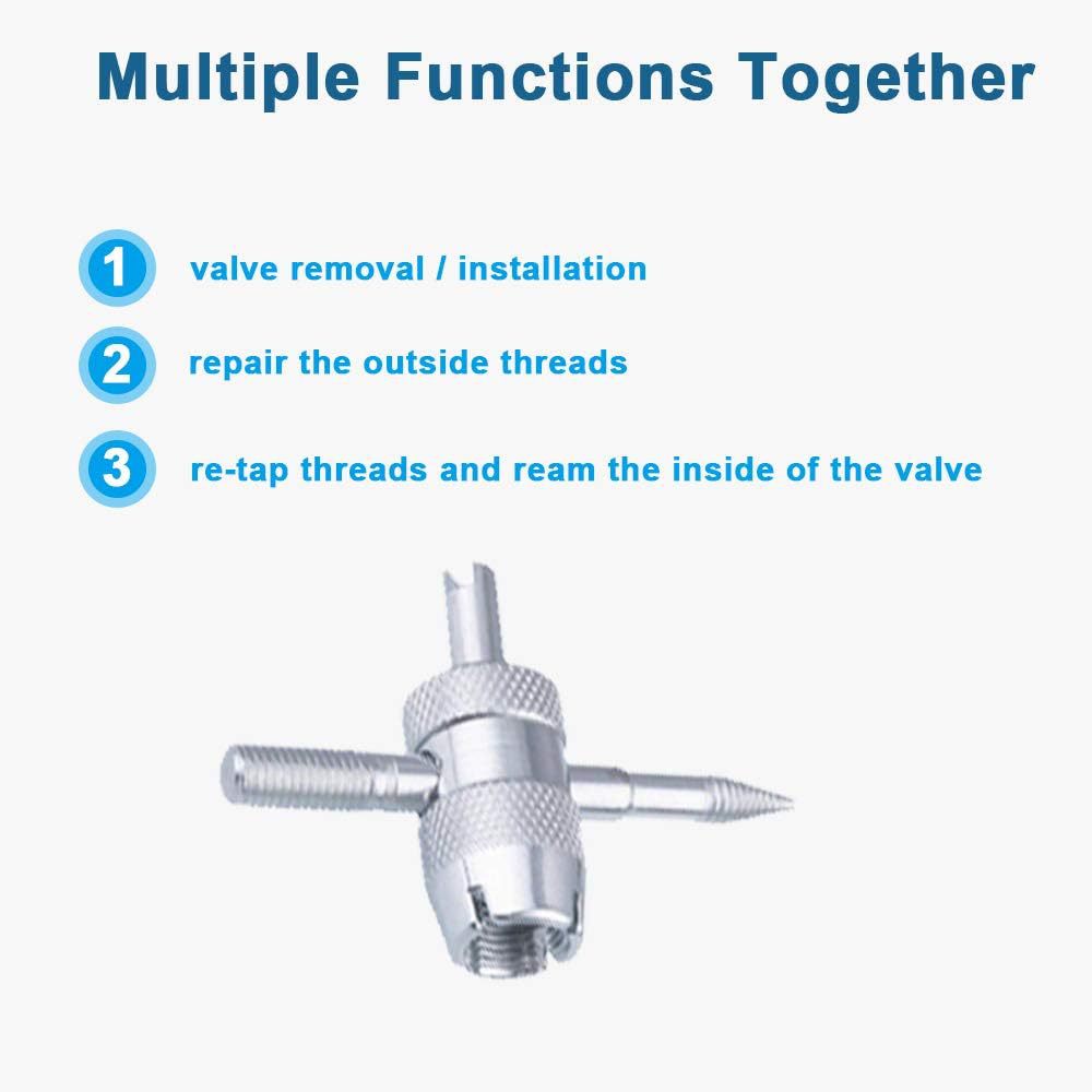 Ensemble d'outils de suppression de noyau de valve universelle
