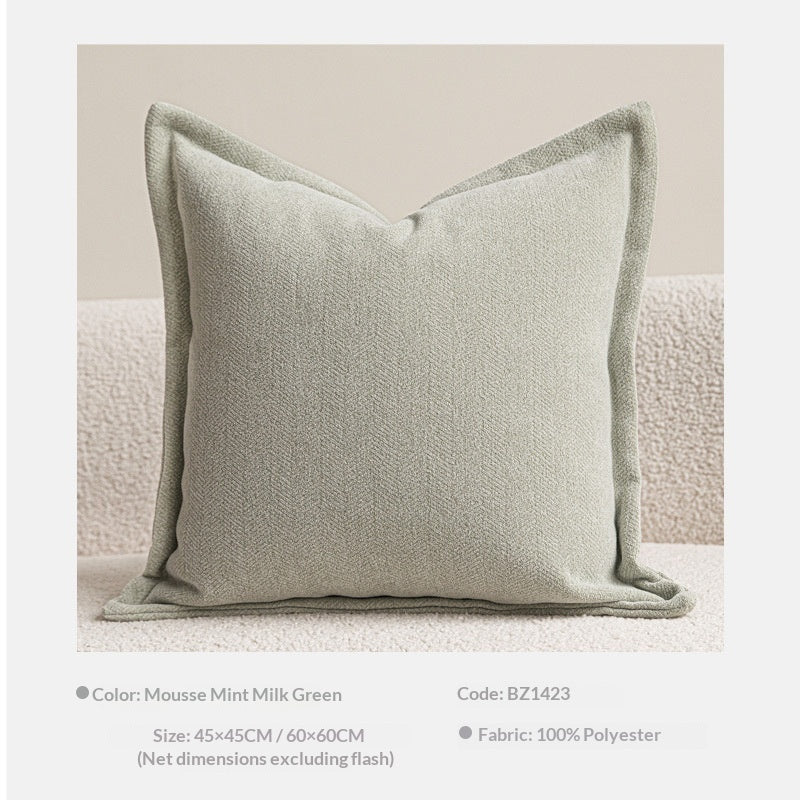 Chenille Coussin à double face Chambre à coucher Lombaire Couverture oreiller