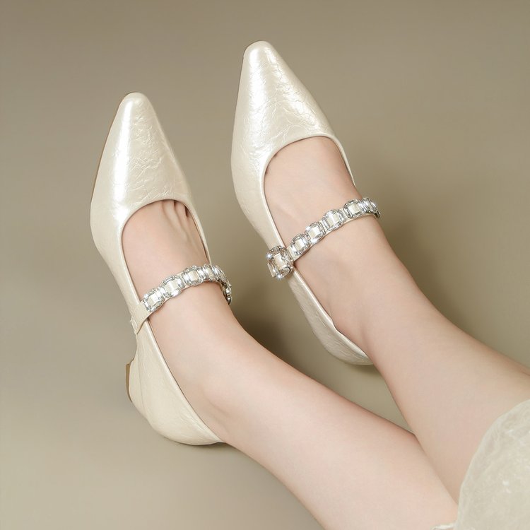 Femmes Retro Mary Jane Block Talon Chaussures