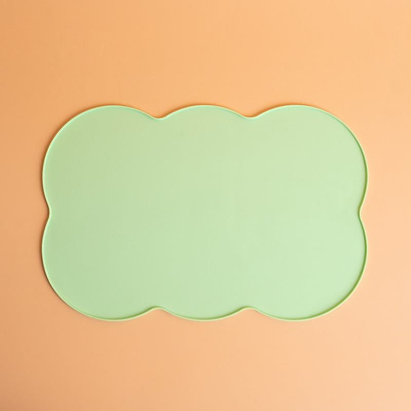 Tapis d'alimentation antidérapant pour chat et chien en silicone imperméable