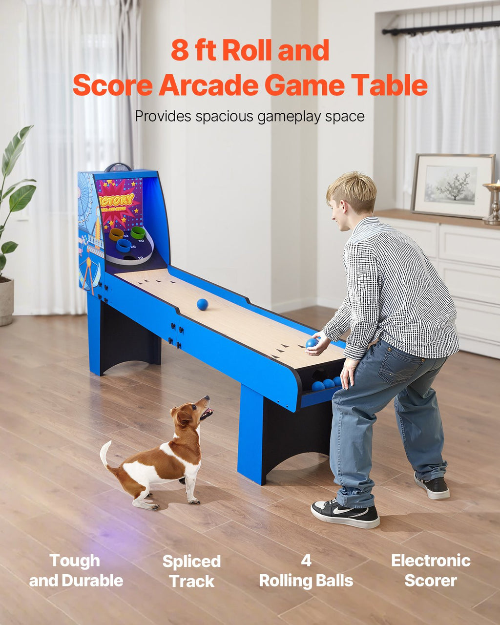 VEVOR 8' Roll and Score Classic Arcade Table de jeu