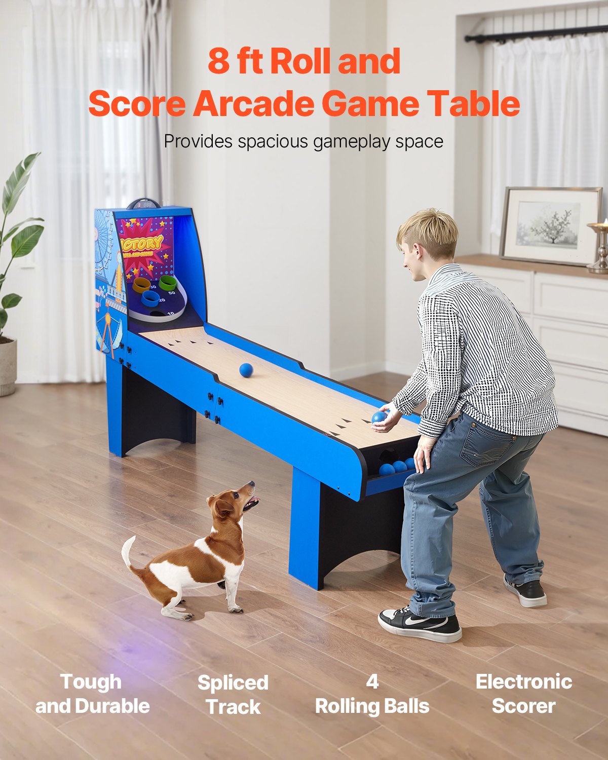VEVOR 8' Roll and Score Classic Arcade Table de jeu