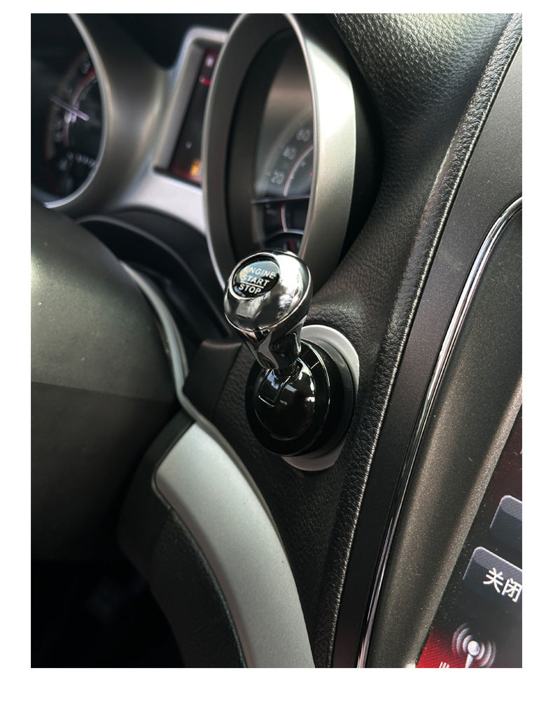 Bouton de départ de voiture tout-métal de style bille à une touche