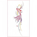 Sticker de tatouage Koi rose femelle haute sens ins imperméable Et durable