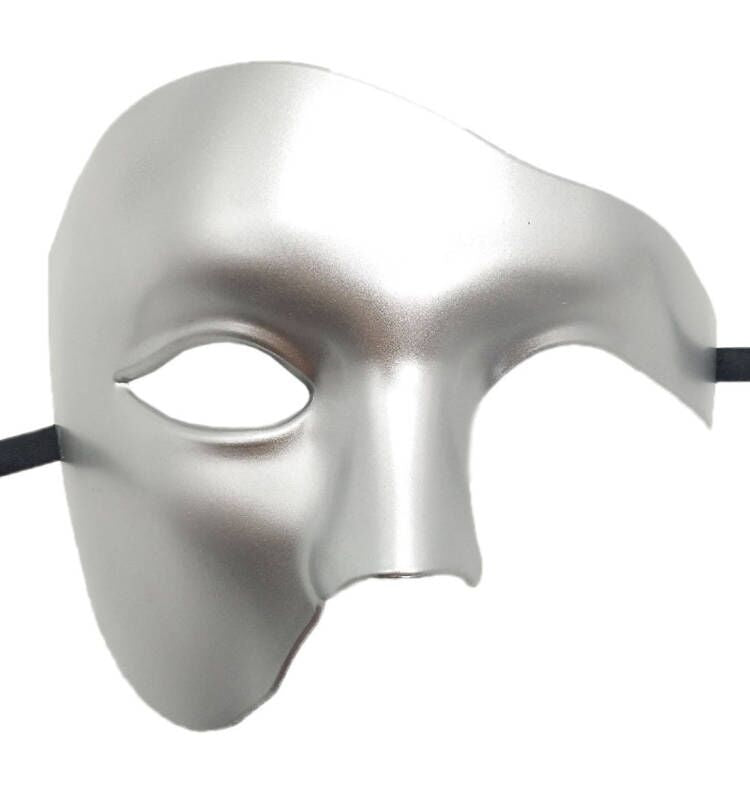 Masque de fête antique avec un seul oeil et demi face latérale