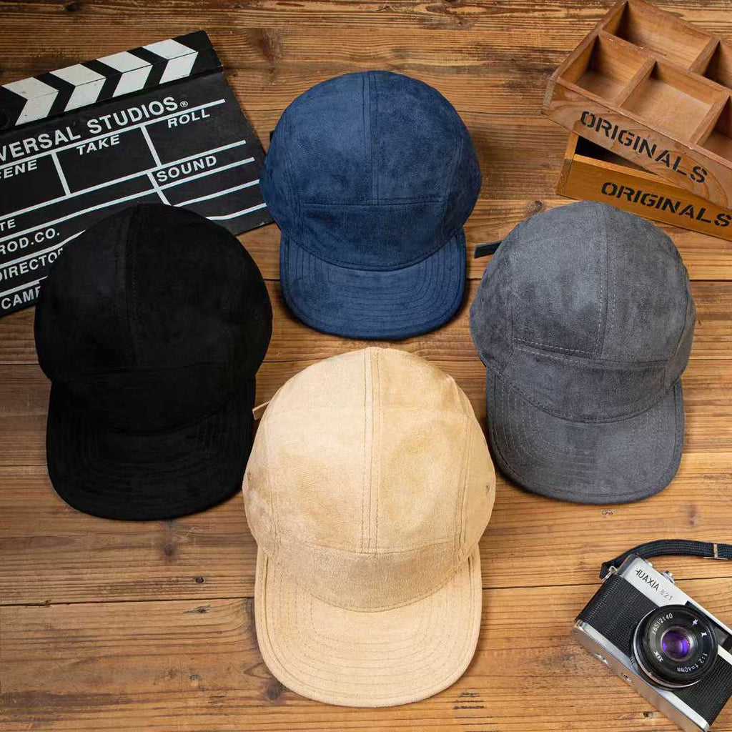 Hommes et femmes Solid-color Soft-top élégant Casual Short-brim Casquettes de baseball pour les couples