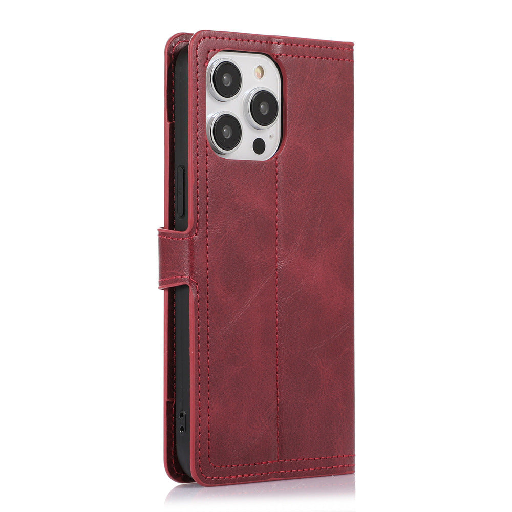 Boîtier de téléphone en cuir créatif minimaliste