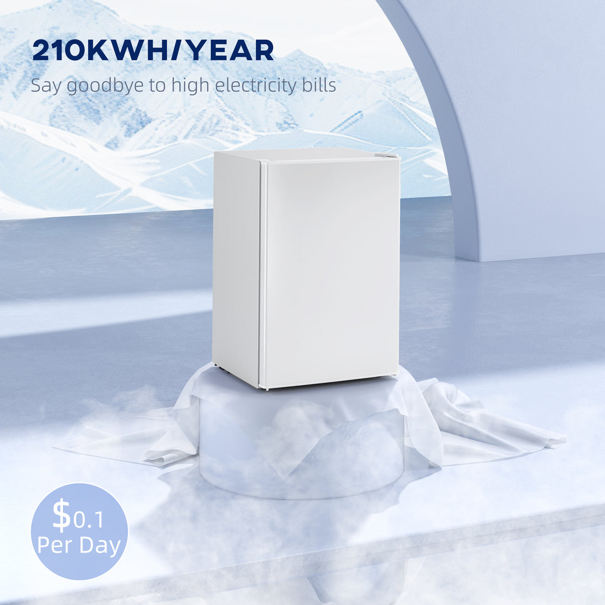 2.5 Mini réfrigérateur Cu.Ft