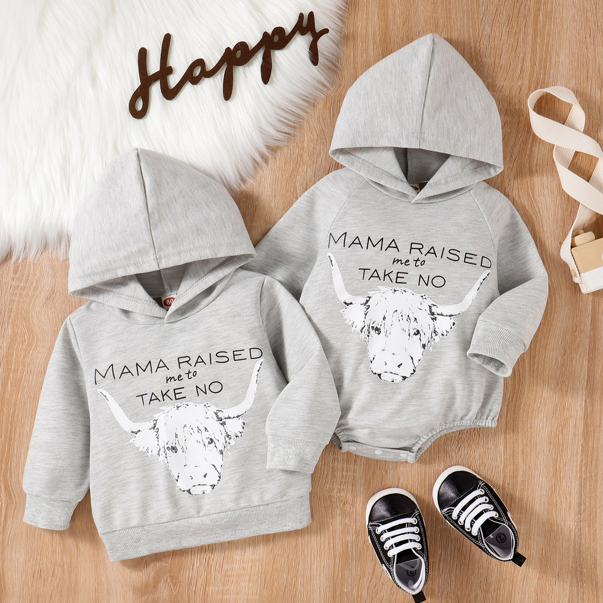 Long Sleeved Cartoon Letter Imprimer Hoodie Top Chez les enfants Loisirs Hoodie