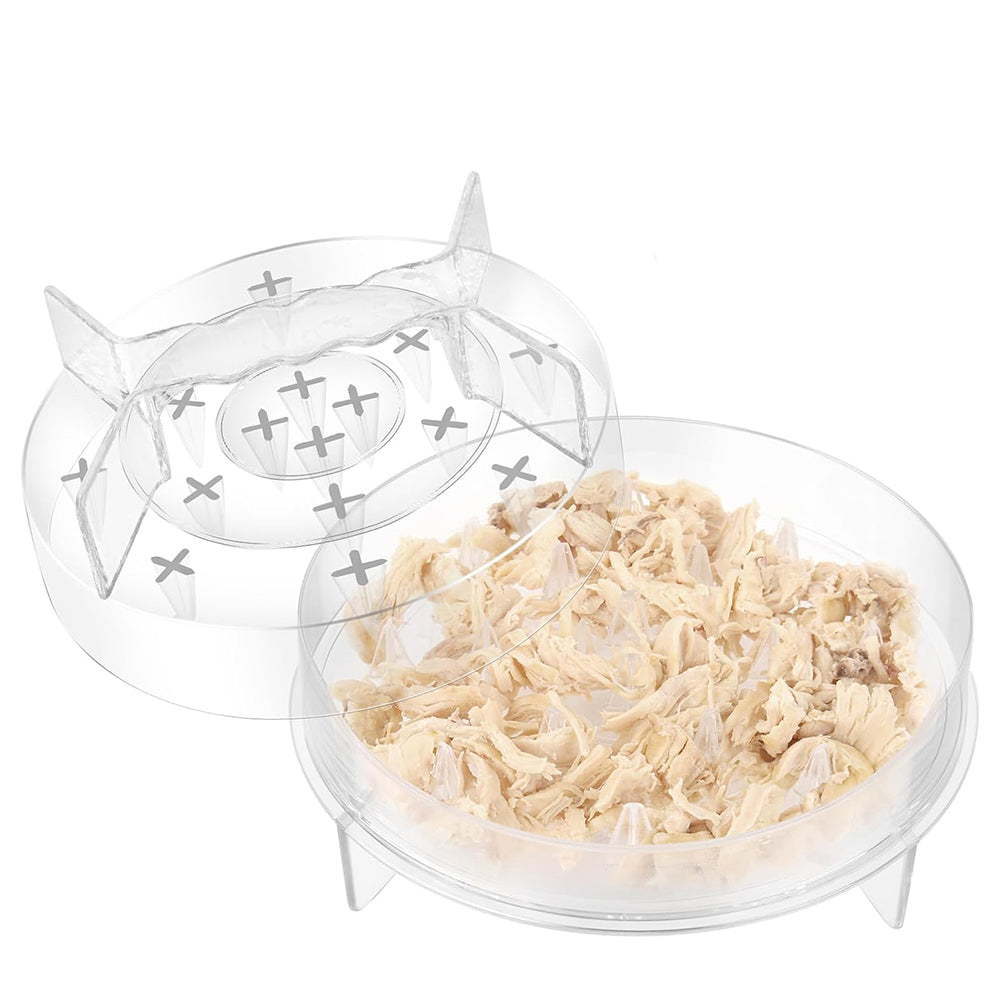 Shredder de viande visible avec un couvercle entièrement transparent