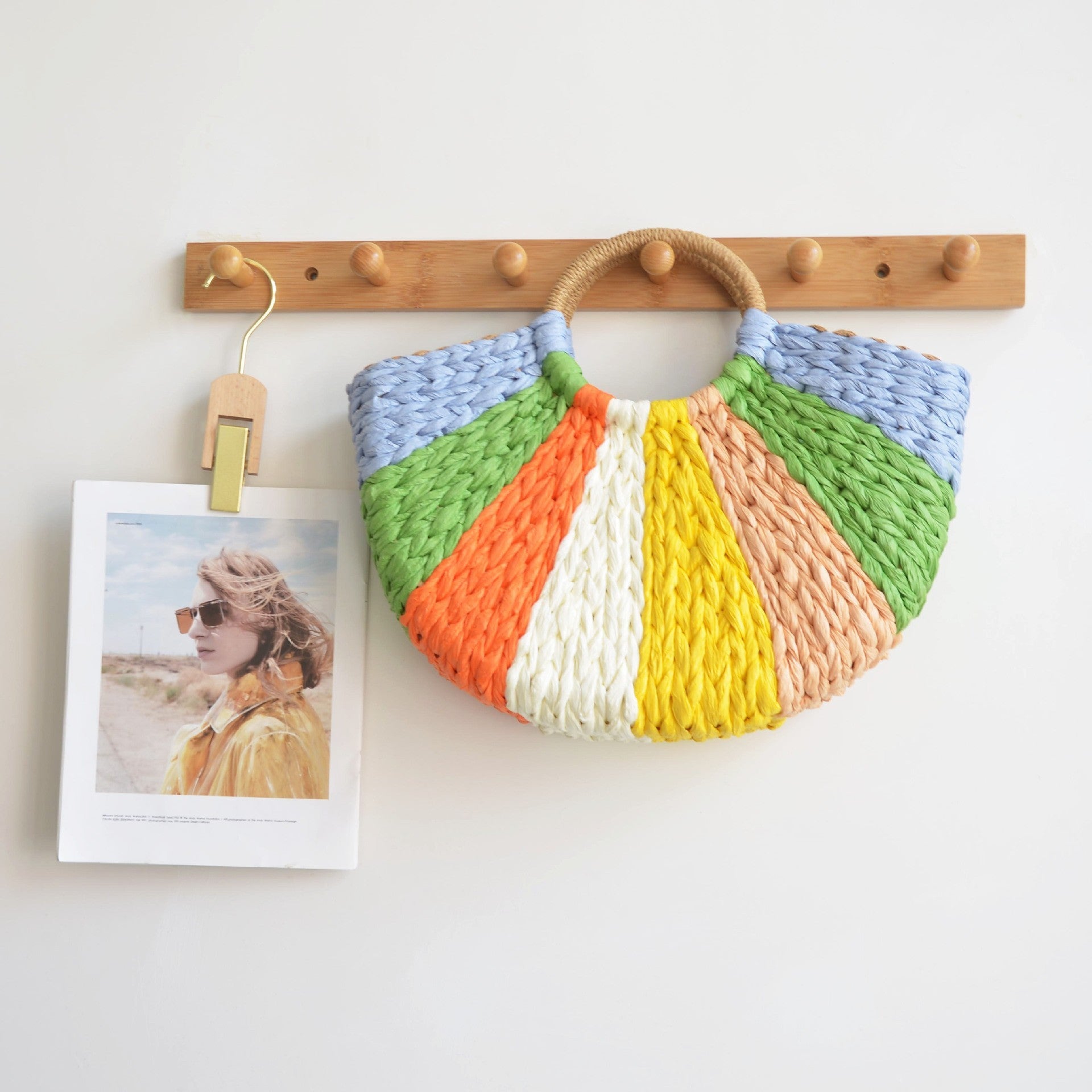 Sac en papier vintage élégant