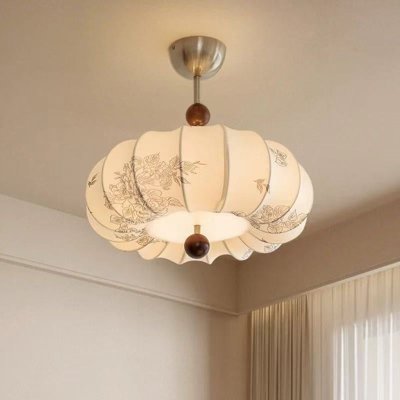 Vintage style chambre plafond lumière Mid Century inspiré Creative citrouille en forme de fixation