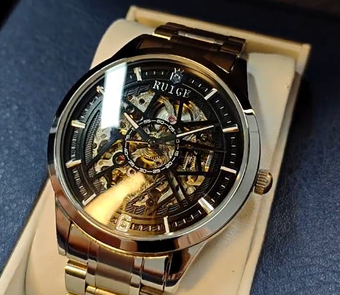 Montre mécanique automatique à décrochage pour hommes